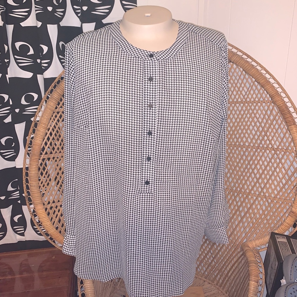 NWT Lane Bryant houndstooth top